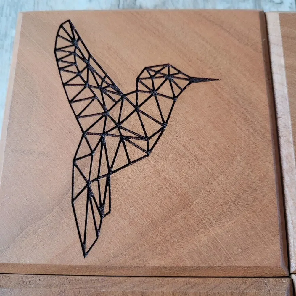 Hummingbird Wood Block Set –‎ HummerBird Celebration 2021 Thick Wooden Coasters